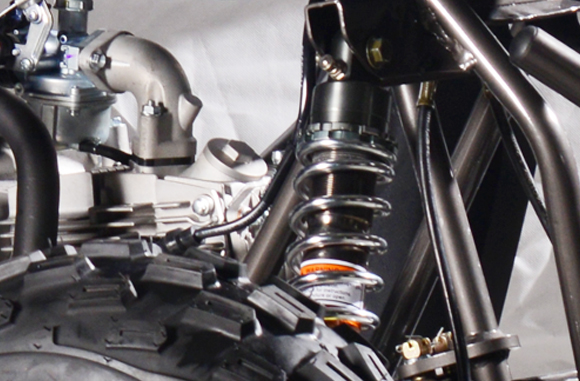 Single A-arm  front suspension