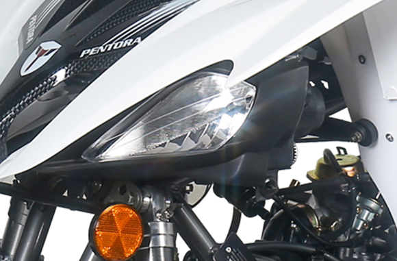 Dual halogen front headlights