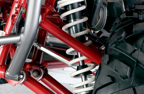 Dual A-arm front suspension